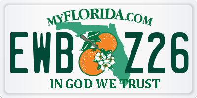 FL license plate EWBZ26