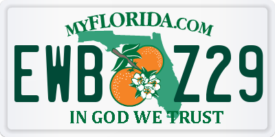 FL license plate EWBZ29