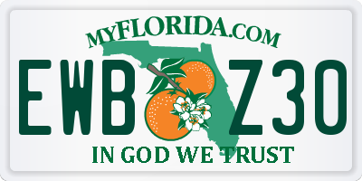 FL license plate EWBZ30