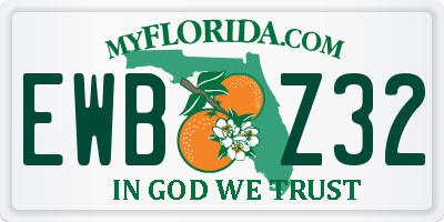 FL license plate EWBZ32