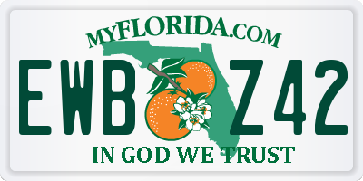 FL license plate EWBZ42