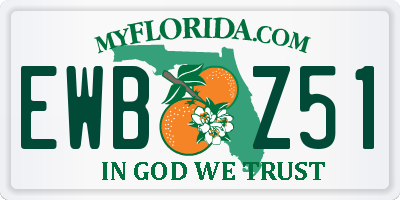 FL license plate EWBZ51