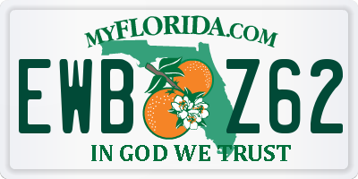 FL license plate EWBZ62