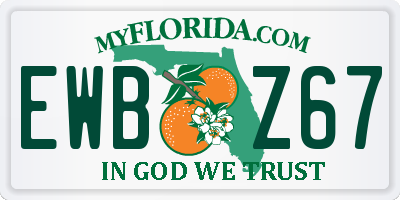FL license plate EWBZ67