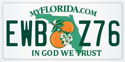 FL license plate EWBZ76