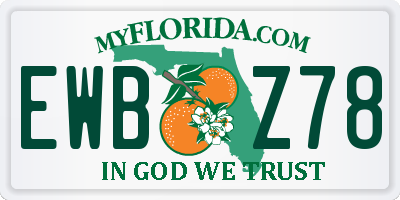 FL license plate EWBZ78
