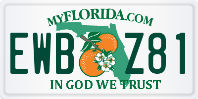 FL license plate EWBZ81