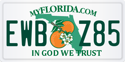 FL license plate EWBZ85