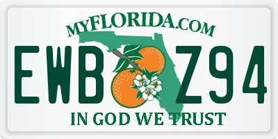 FL license plate EWBZ94