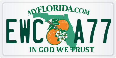 FL license plate EWCA77
