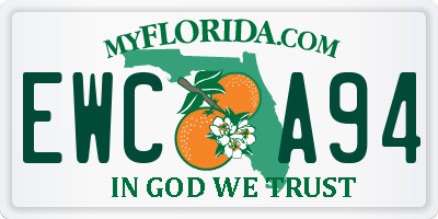 FL license plate EWCA94