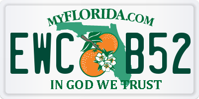 FL license plate EWCB52