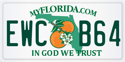 FL license plate EWCB64