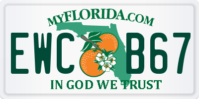 FL license plate EWCB67