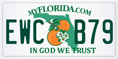 FL license plate EWCB79
