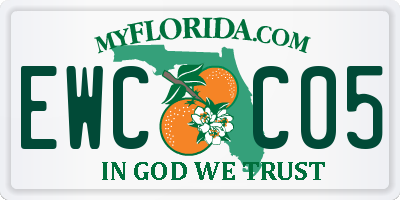 FL license plate EWCC05