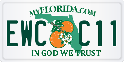 FL license plate EWCC11