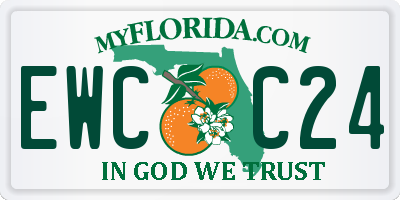 FL license plate EWCC24