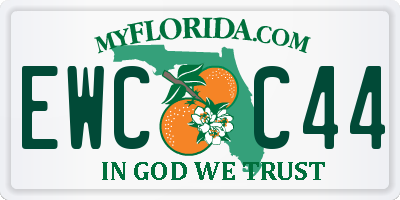 FL license plate EWCC44