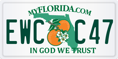 FL license plate EWCC47
