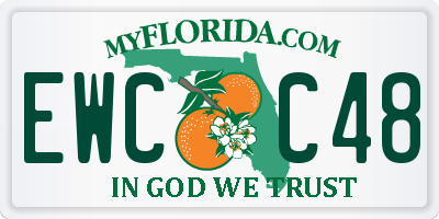 FL license plate EWCC48