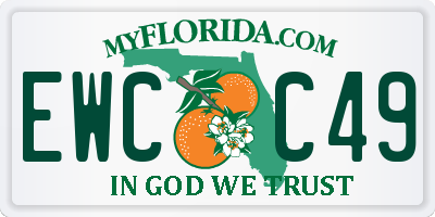 FL license plate EWCC49