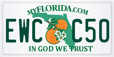 FL license plate EWCC50