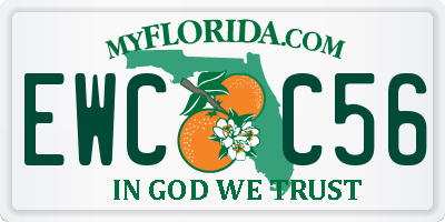 FL license plate EWCC56