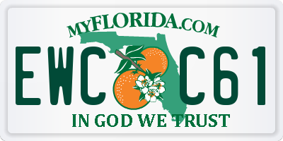 FL license plate EWCC61