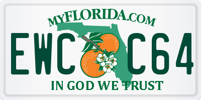 FL license plate EWCC64
