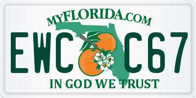 FL license plate EWCC67