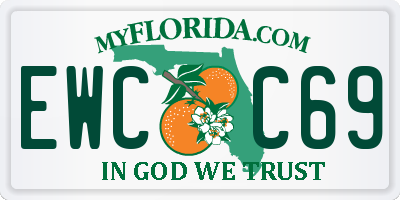 FL license plate EWCC69