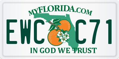 FL license plate EWCC71