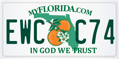FL license plate EWCC74