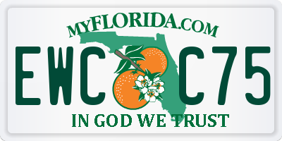 FL license plate EWCC75