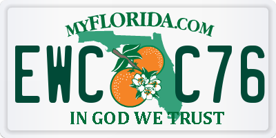 FL license plate EWCC76