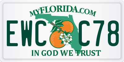 FL license plate EWCC78