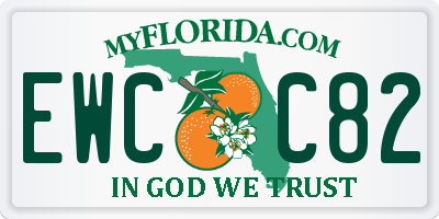 FL license plate EWCC82