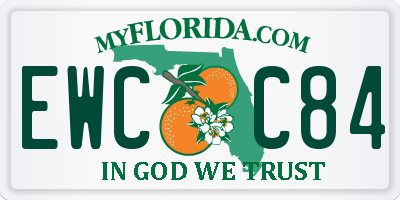 FL license plate EWCC84