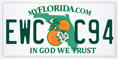 FL license plate EWCC94