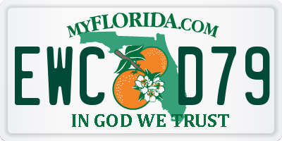 FL license plate EWCD79