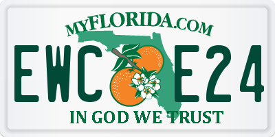 FL license plate EWCE24