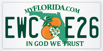 FL license plate EWCE26