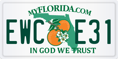 FL license plate EWCE31