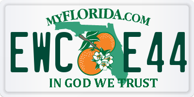 FL license plate EWCE44