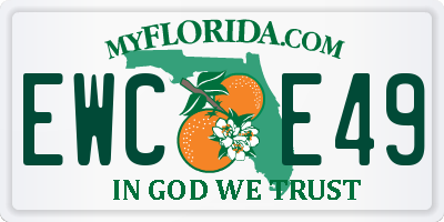 FL license plate EWCE49