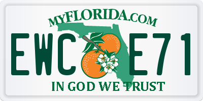 FL license plate EWCE71