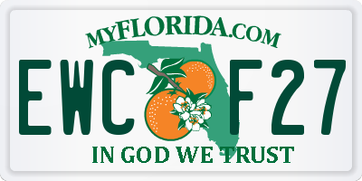 FL license plate EWCF27