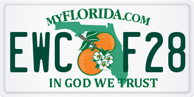 FL license plate EWCF28