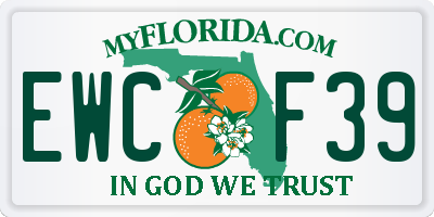 FL license plate EWCF39